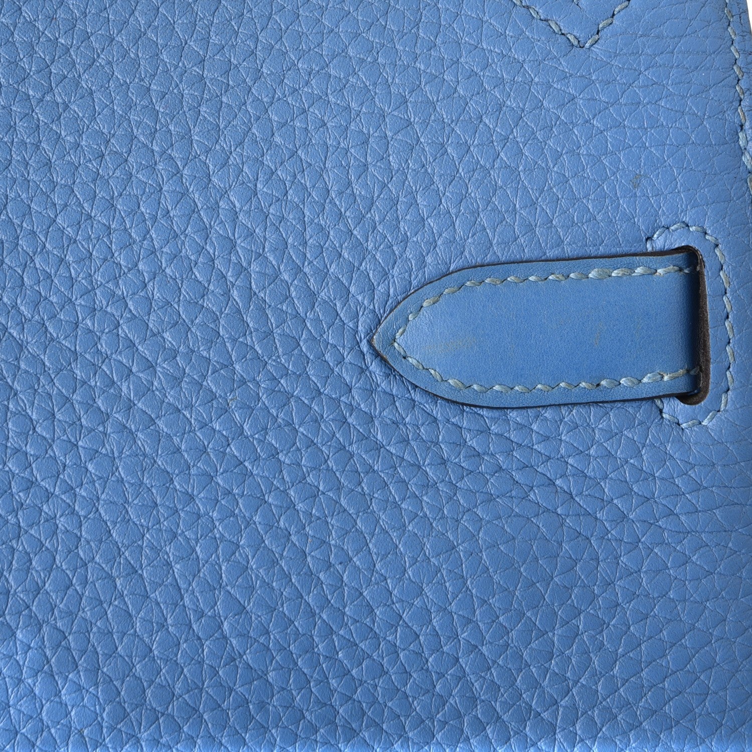 Hermes Taurillon Clemence Swift Jypsiere 28 Bleu Paradis 14 of 36