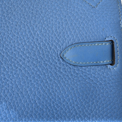 Hermes Taurillon Clemence Swift Jypsiere 28 Bleu Paradis 14 of 36