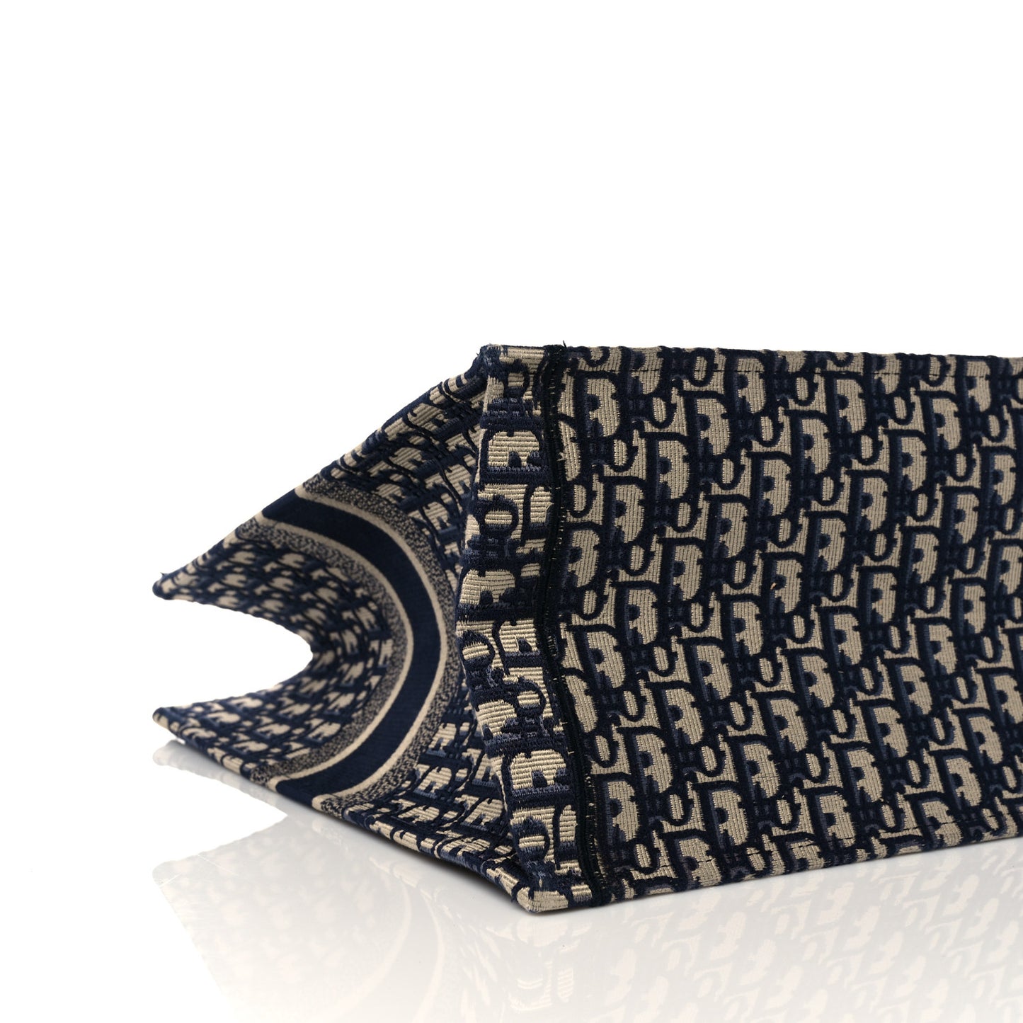Oblique Book Tote Blue Multicolor