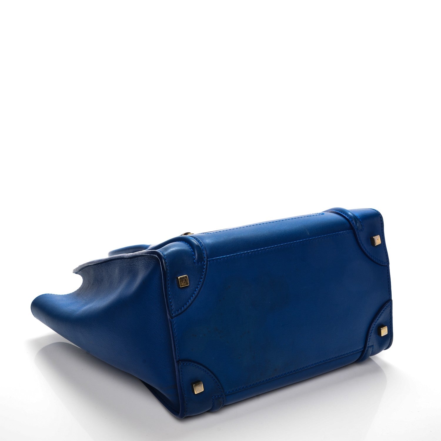 Celine Smooth Calfskin Mini Luggage Royal Blue 4 of 6