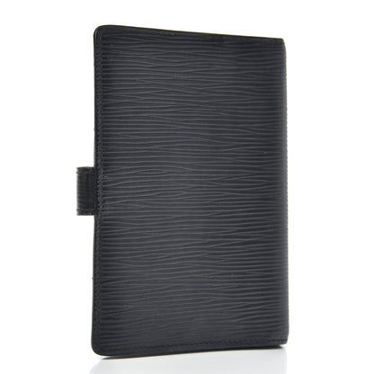 Louis Vuitton Epi Small Ring Agenda Cover Black 3 of 9