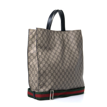 Gucci Soft GG Supreme Monogram Web Vertical Tote Black 2 of 7