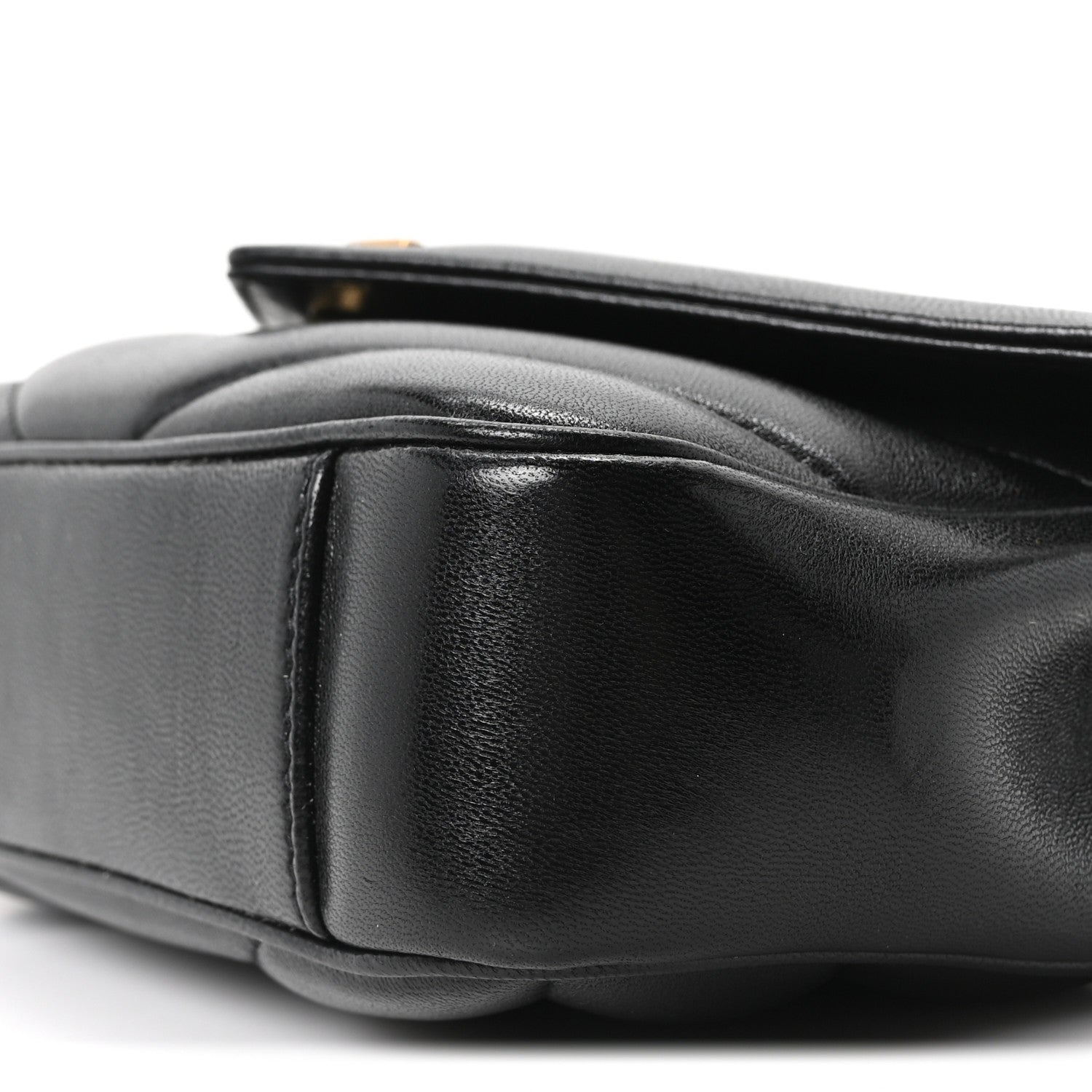 Saint Laurent Lambskin Chevron Quilted Mini LouLou Black 11 of 11