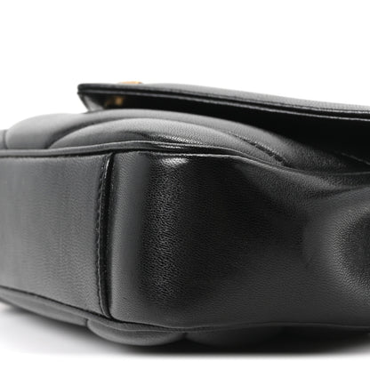 Saint Laurent Lambskin Chevron Quilted Mini LouLou Black 11 of 11