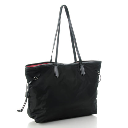 Prada Saffiano Tessuto Nylon Tote Nero Black 3 of 8