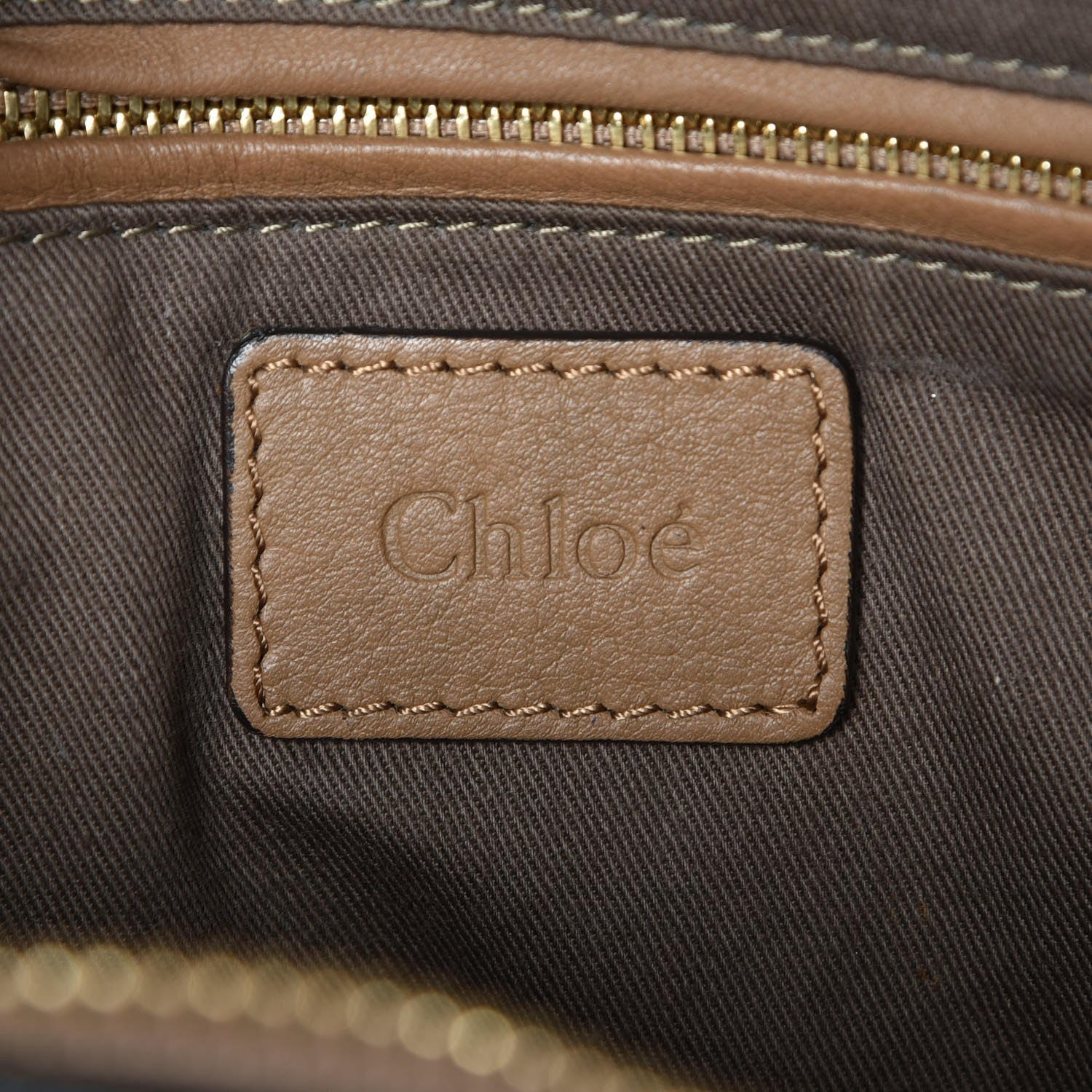 Chloe Calfskin Braided Medium Marcie Satchel Nut 6 of 7
