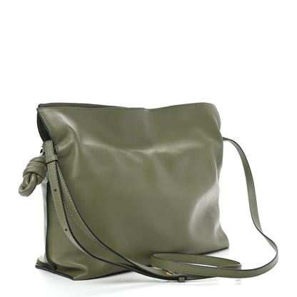 Loewe Calfskin Small Flamenco Knot Bag Avocado Green 3 of 9
