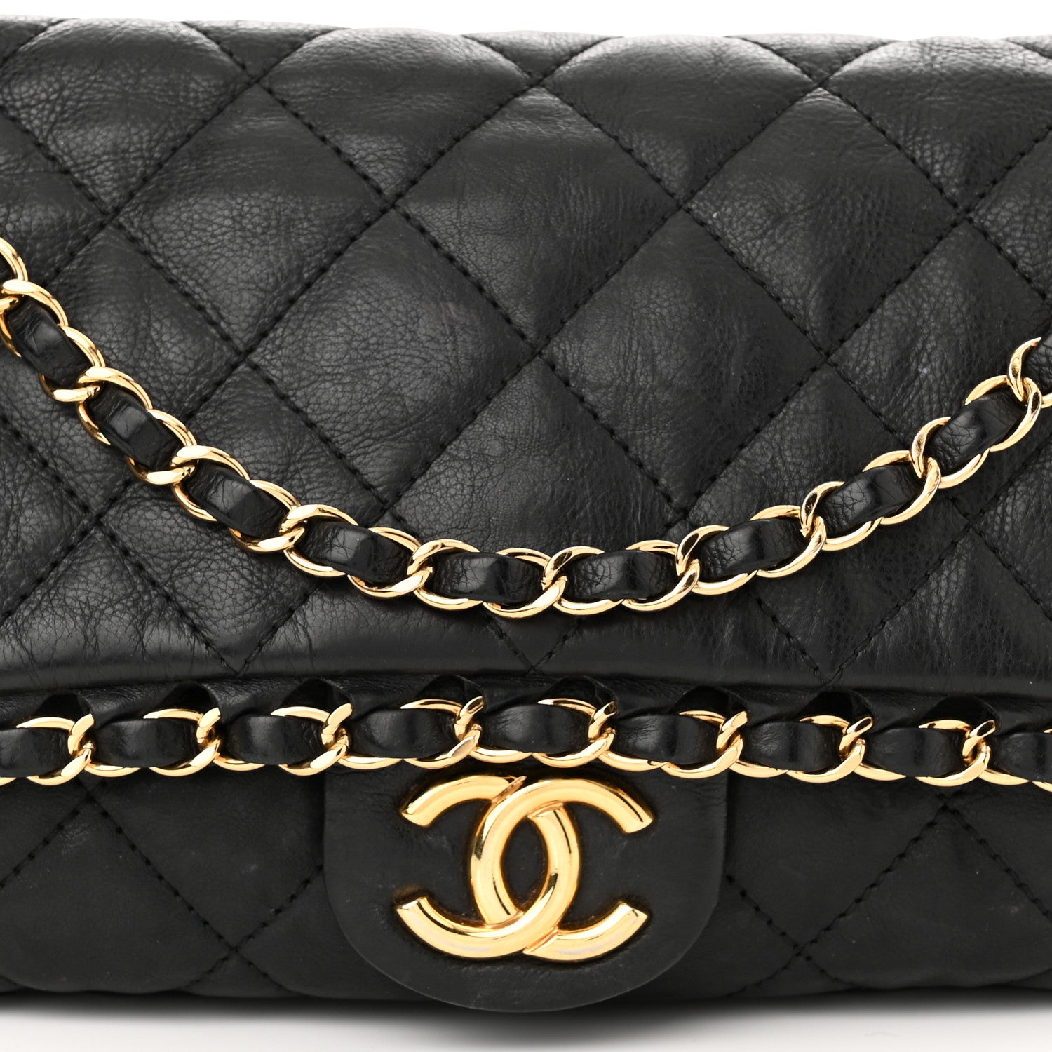 Chanel Calfskin Quilted Medium Chain Me Flap Black 8 of 14