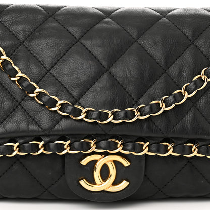 Chanel Calfskin Quilted Medium Chain Me Flap Black 8 of 14