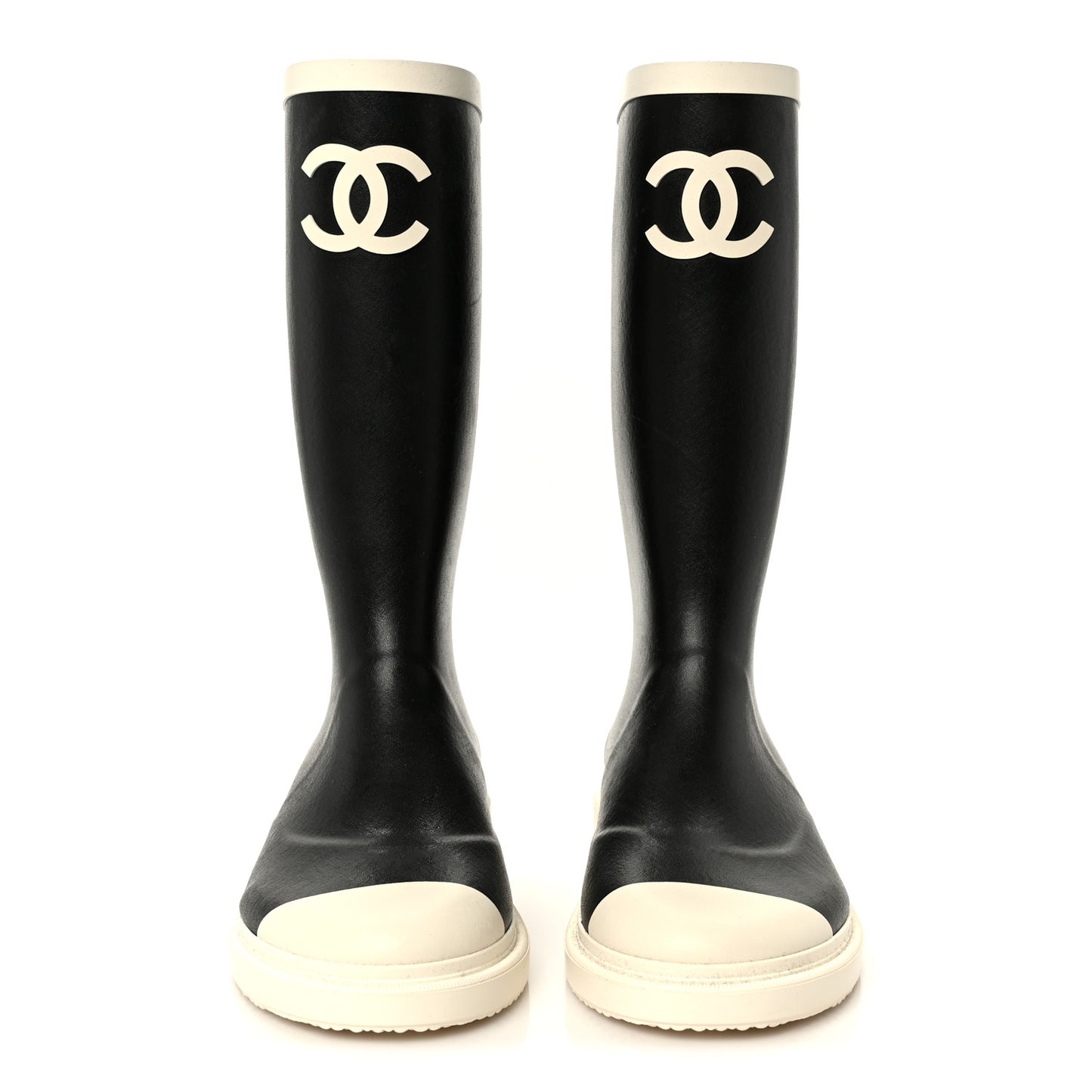 Caoutchouk CC High Boots 37 Black White