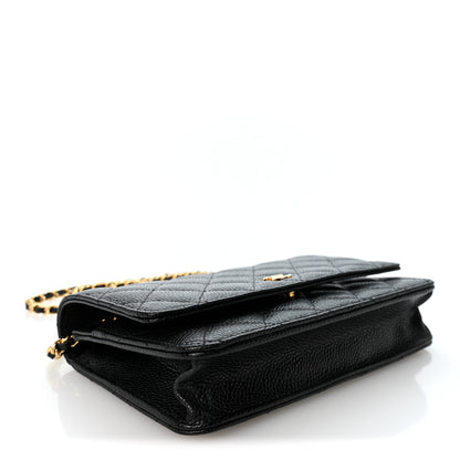 Chanel Caviar Quilted Wallet on Chain WOC Black 4 of 11