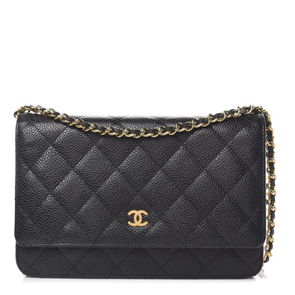 Chanel Caviar Quilted Wallet On Chain WOC Black 1 of 13