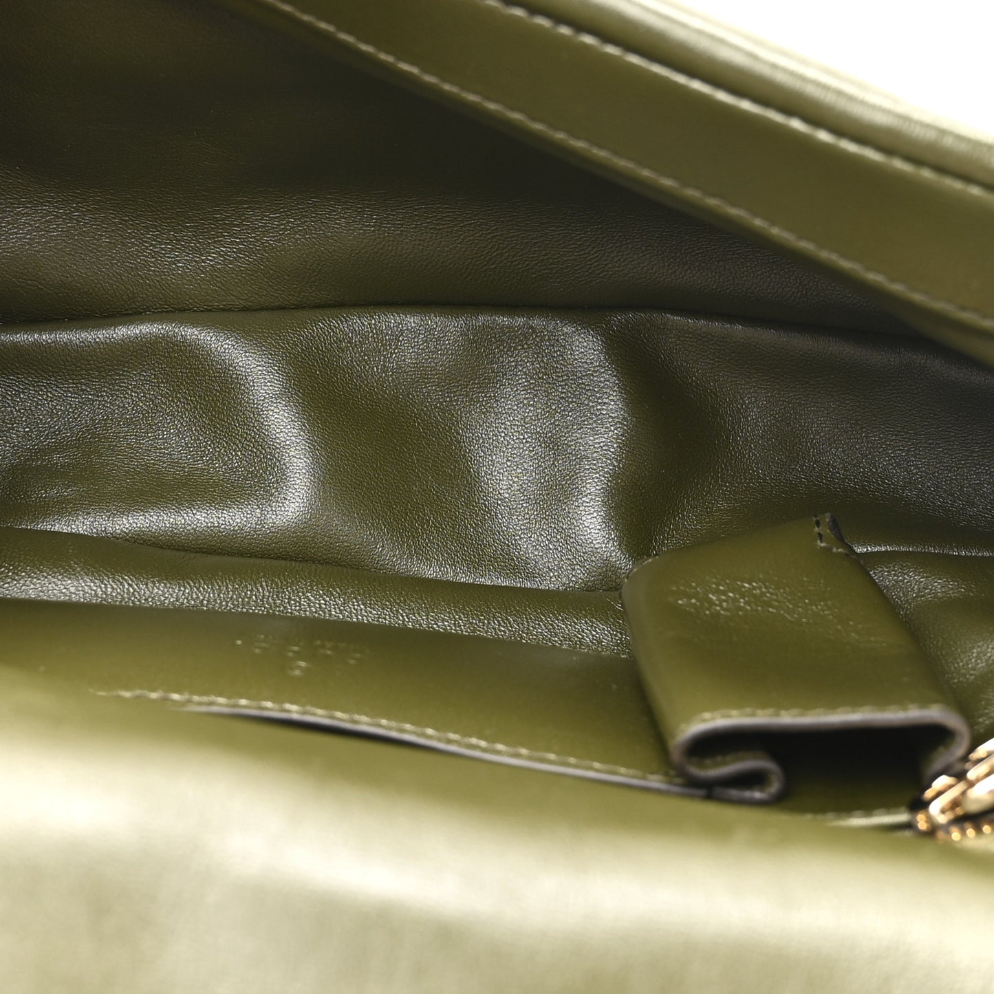 Lambskin Mini GG Milano Top Handle Shoulder Bag Green