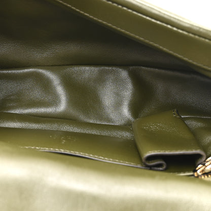 Gucci Lambskin Mini GG Milano Top Handle Shoulder Bag Green 5 of 10