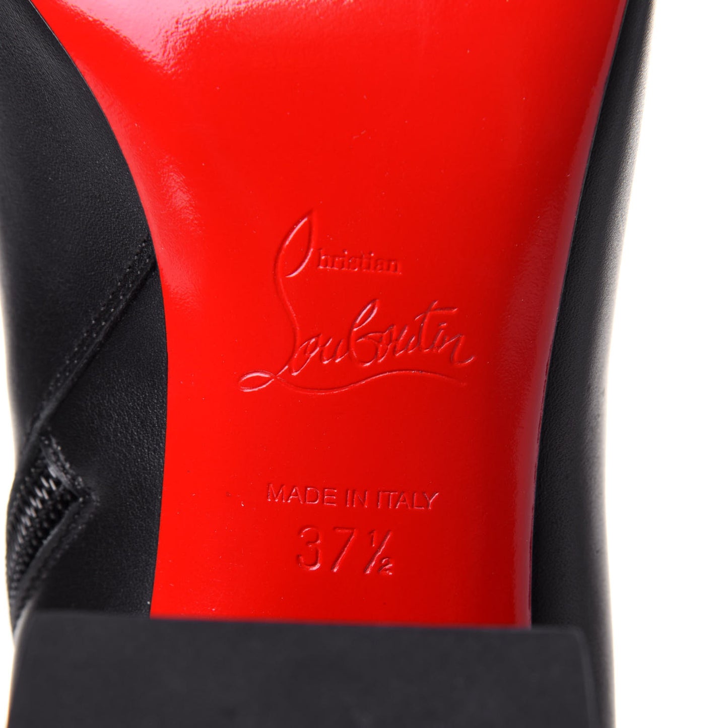 Calfskin Turela 85 Ankle Boots 37.5 Black