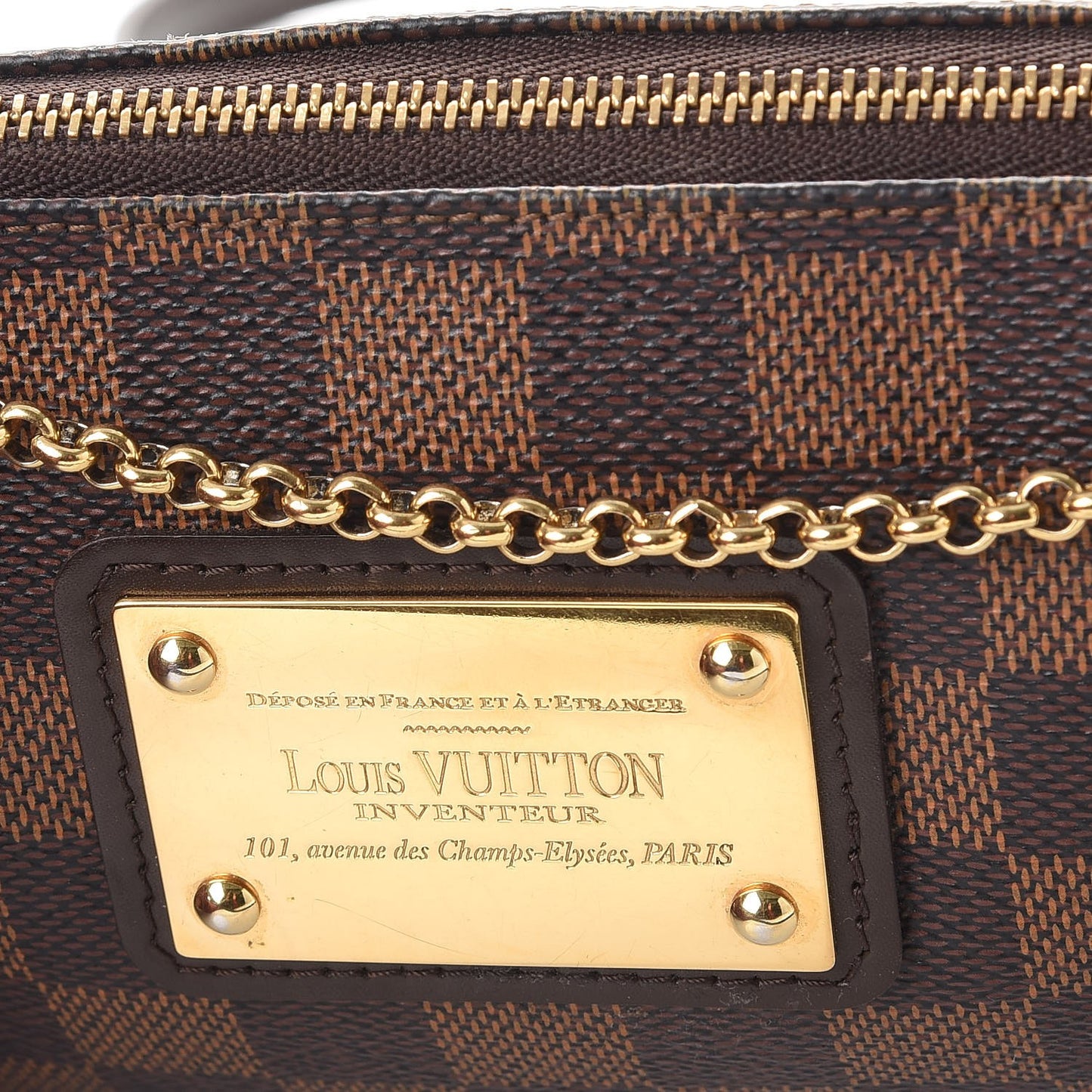 Damier Ebene Eva Clutch