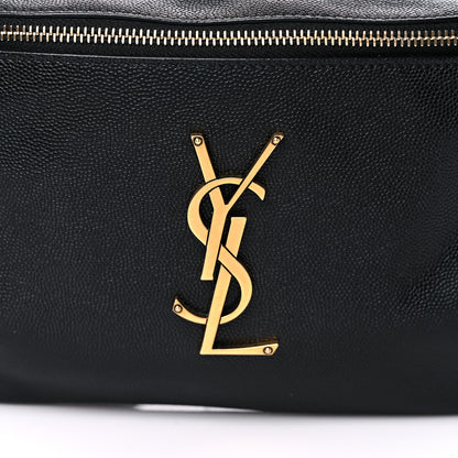 Saint Laurent Grain De Poudre Monogram Belt Bag Black 12 of 12