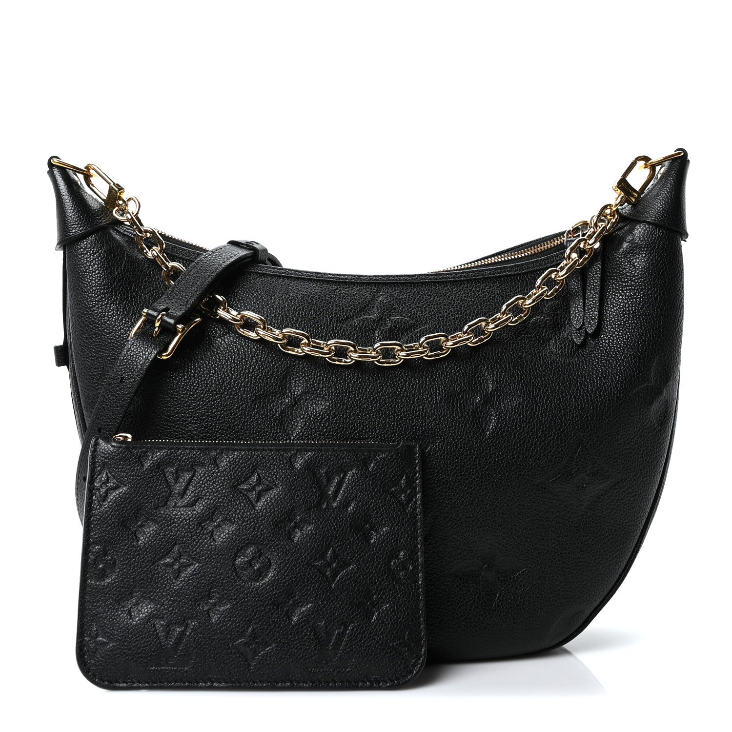 Louis Vuitton Empreinte Monogram Giant Loop Hobo Black 3 of 11
