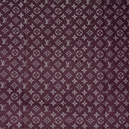 Louis Vuitton Silk Lurex Wool Monogram Shine Shawl Amarante 1 of 5