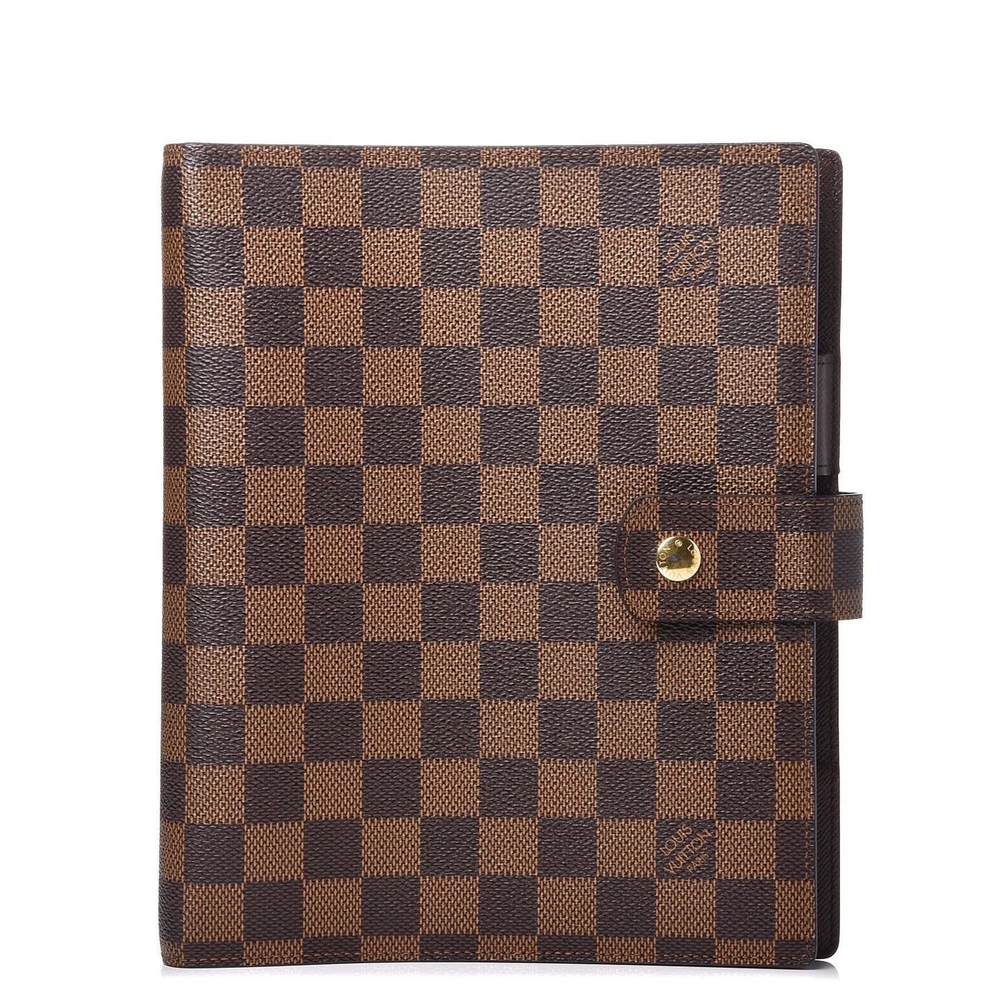Damier Ebene Large Ring Agenda Cover