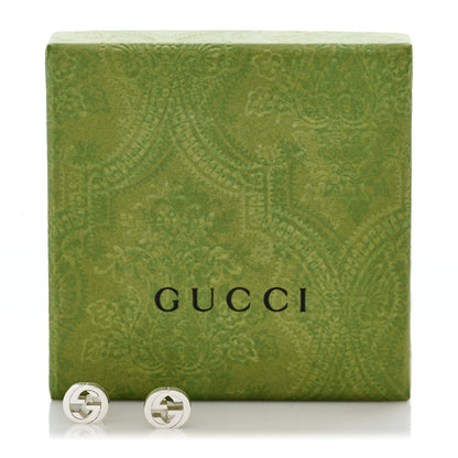Gucci Sterling Silver Interlocking GG Stud Earrings 6 of 6