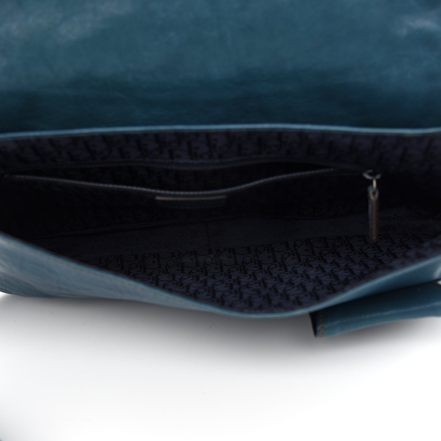 Christian Dior Calfskin Medium Gaucho Double Saddle Bag Dark Blue 4 of 8