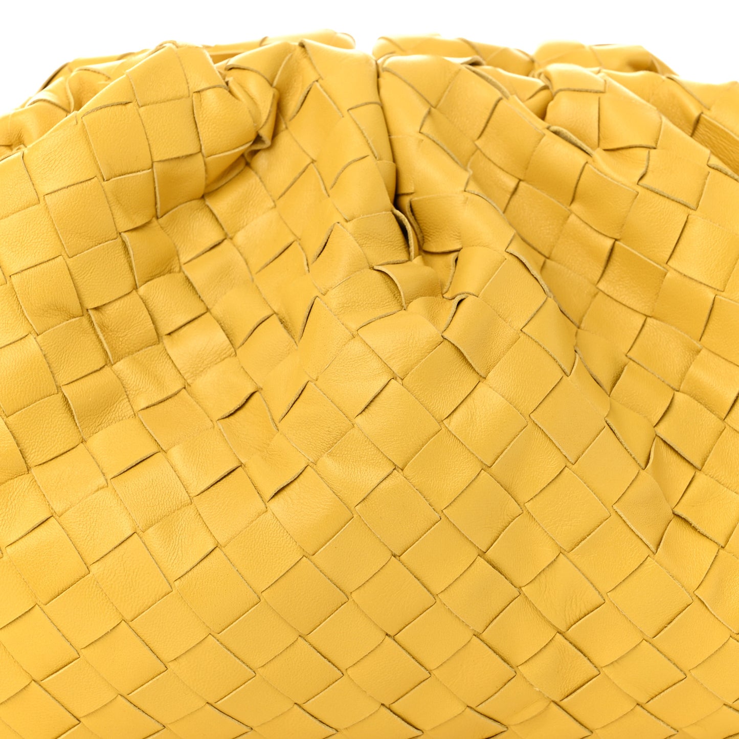 Nappa Maxi Intrecciato The Pouch Oversized Clutch  Corn