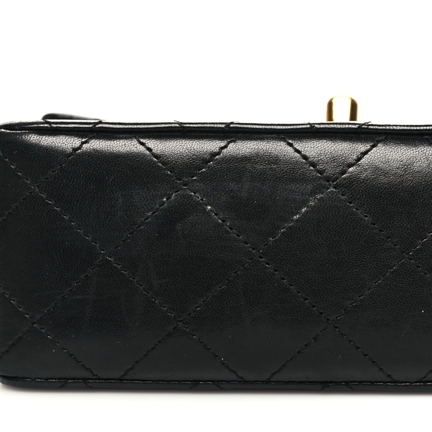 Chanel Lambskin Quilted Mini Square Flap Bag Black 11 of 12