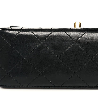 Chanel Lambskin Quilted Mini Square Flap Bag Black 11 of 12