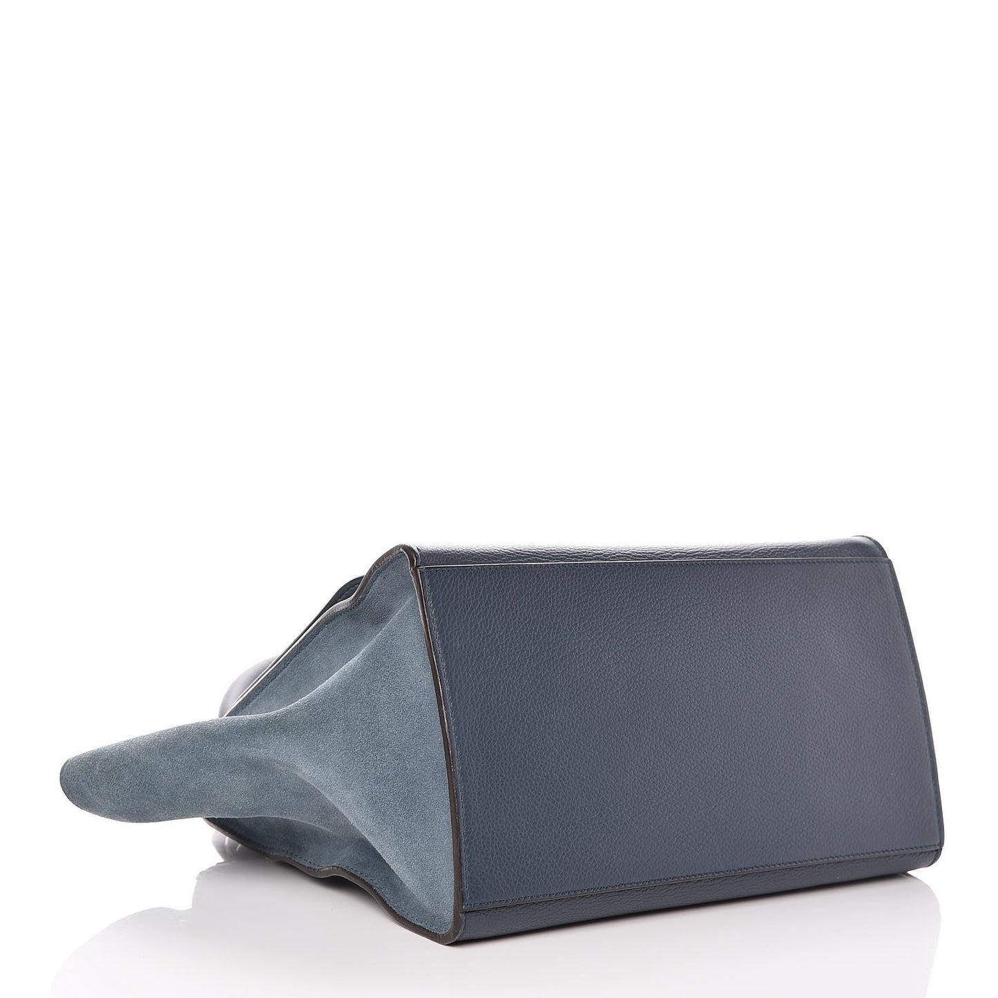 Drummed Calfskin Suede Medium Trapeze Orage