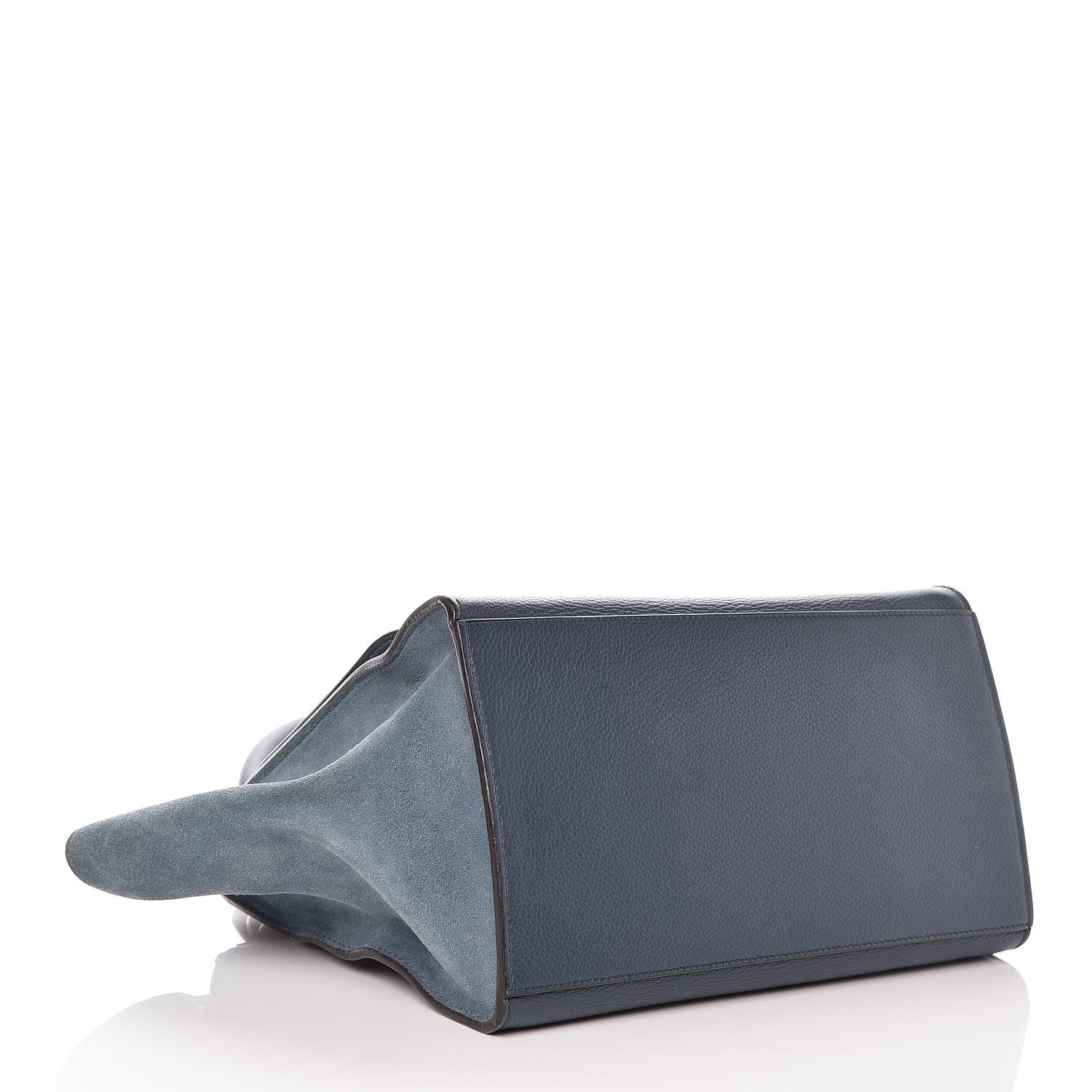 Celine Drummed Calfskin Suede Medium Trapeze Orage 4 of 14