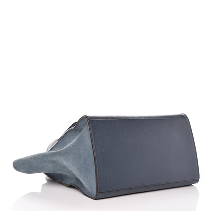 Celine Drummed Calfskin Suede Medium Trapeze Orage 4 of 14
