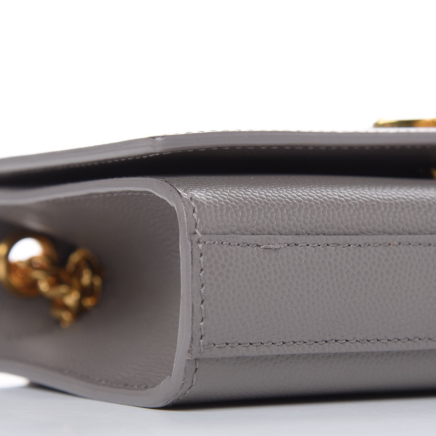 Saint Laurent Grain De Poudre Small Monogram Kate Satchel Fog 12 of 13