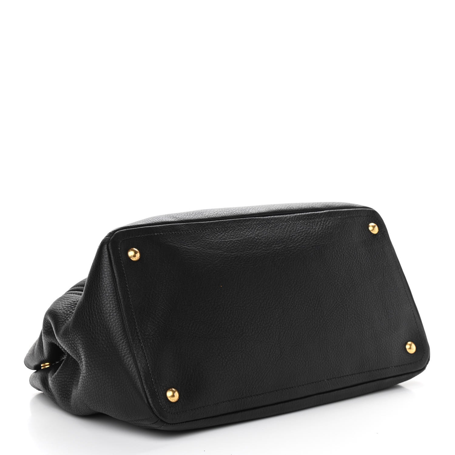 Prada Vitello Daino Tote Black 3 of 8