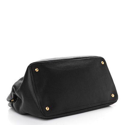 Prada Vitello Daino Tote Black 3 of 8
