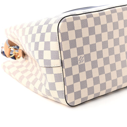 Louis Vuitton Damier Azur Braided Neonoe MM Blue 6 of 11