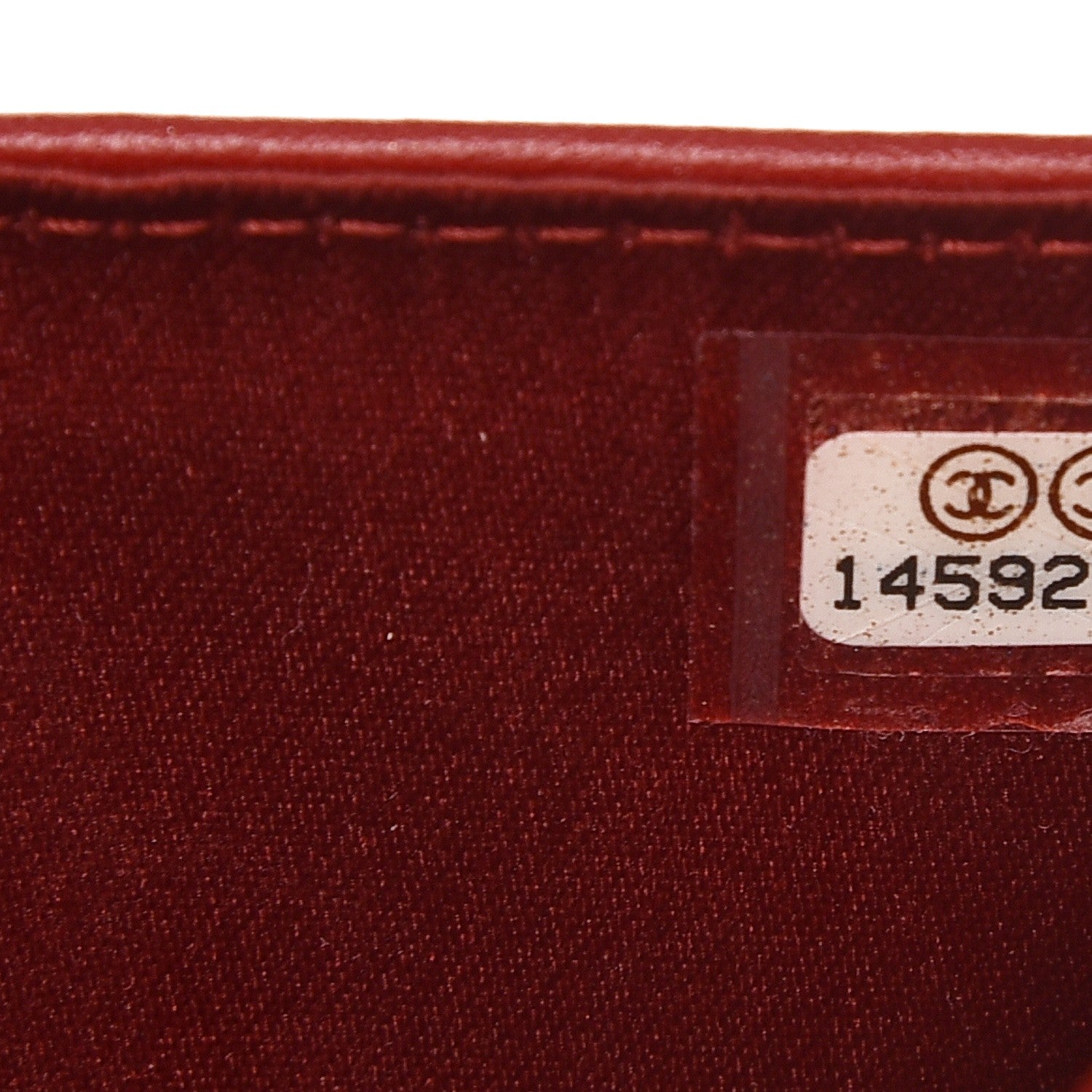 Chanel Lambskin Camellia Embossed French Wallet Dark Red 8 of 9