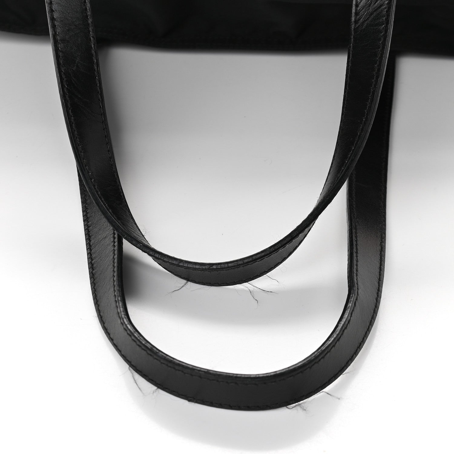 Prada Tessuto Nylon Calfskin Shopping Tote Black 8 of 10