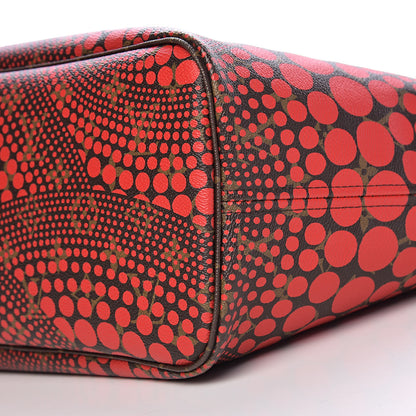 Louis Vuitton Monogram Kusama Waves Neverfull MM Red 9 of 11