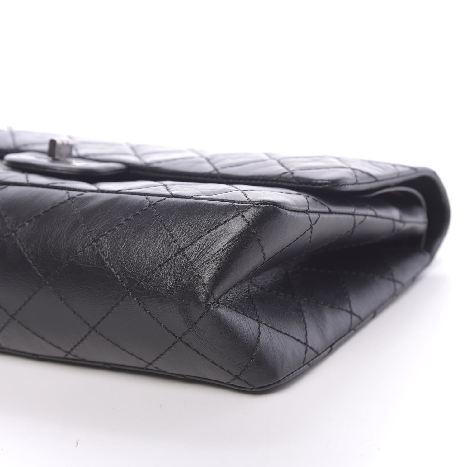 Chanel Aged Calfskin Quilted 2.55 Reissue 226 Flap Black 9 of 11
