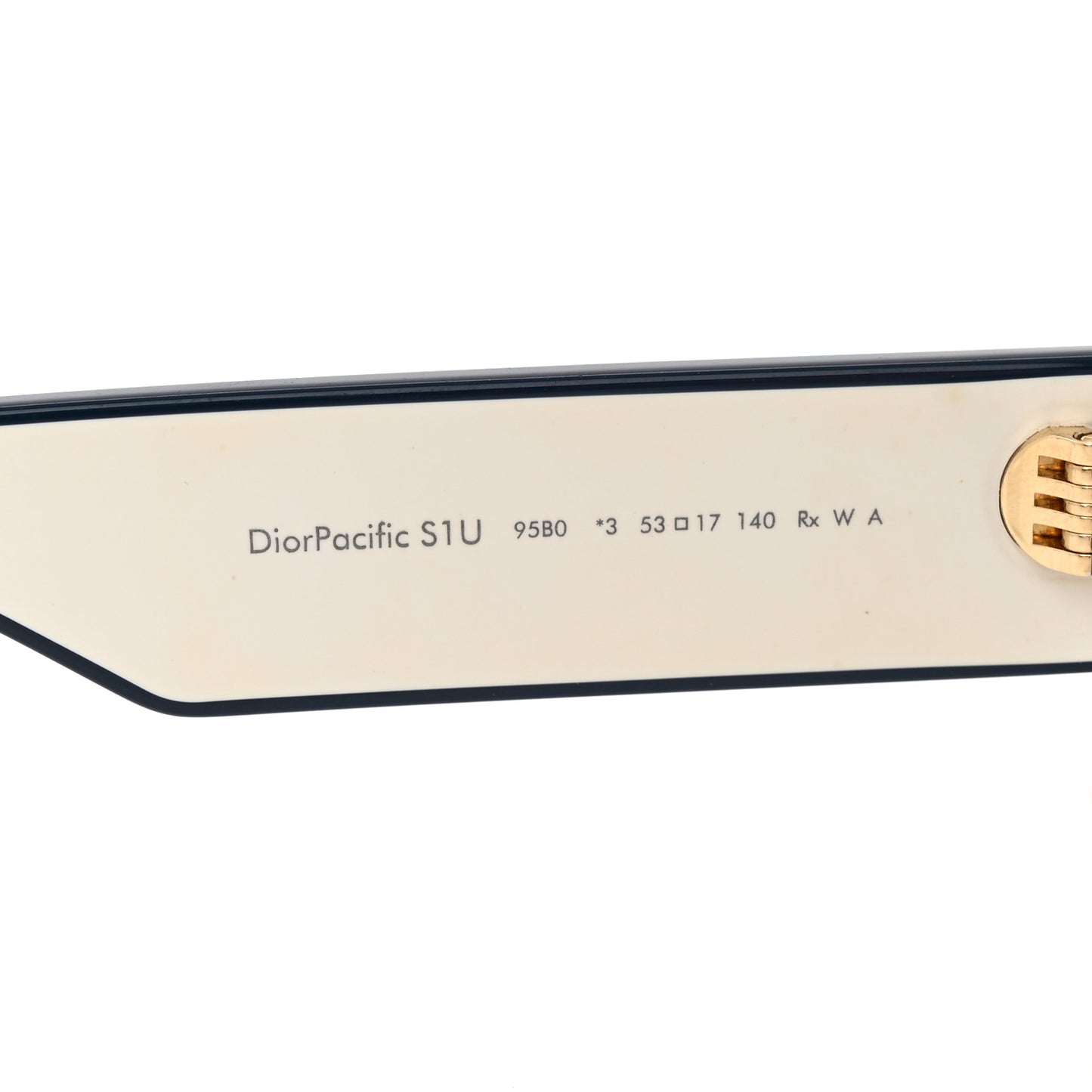 Diorpacific S1U Square Sunglasses White Blue