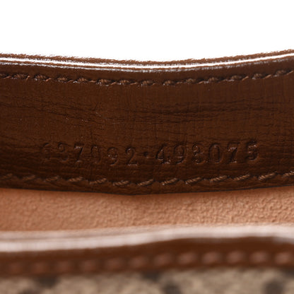 Gucci GG Supreme Monogram Azalea Calfskin Web Mini Jackie 1961 Hobo Beige Ebony Brown Sugar 7 of 13