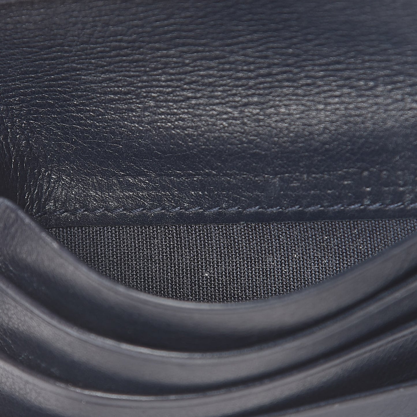 Monogram Compact Wallet Navy