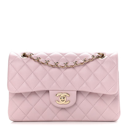 Chanel Caviar Quilted Small Double Flap Light Pink 1 of 10