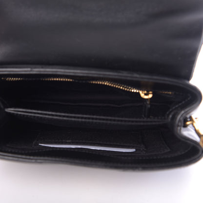 Saint Laurent Calfskin Y Quilted Monogram Toy Loulou Crossbody Bag Black 5 of 11