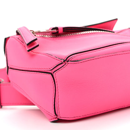 Loewe Calfskin Mini Puzzle Bumbag Neon Pink 8 of 9