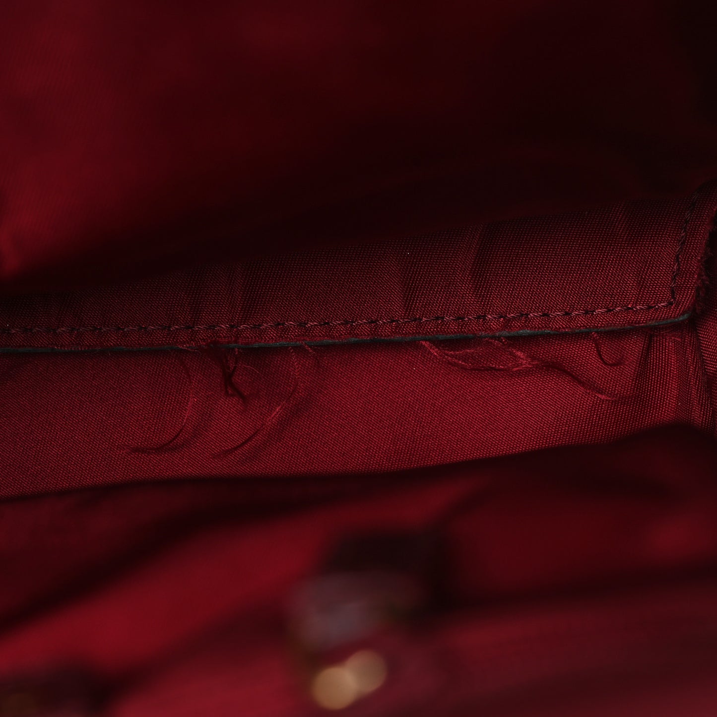 Monogram Pocket Tote Red