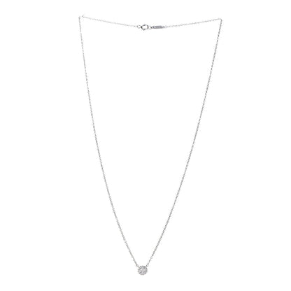 Tiffany Platinum Diamond Small Soleste Pendant Necklace 3 of 7
