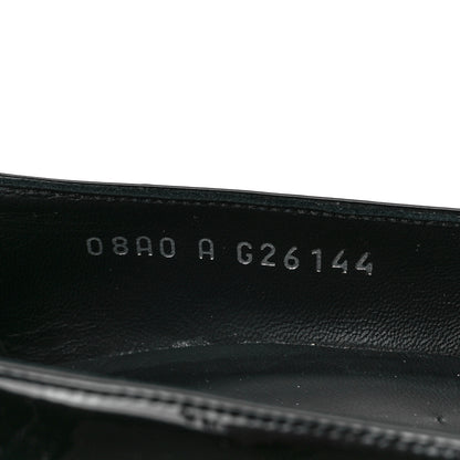 Chanel Patent Cap Toe CC Pumps 40 Black Grey 8 of 9