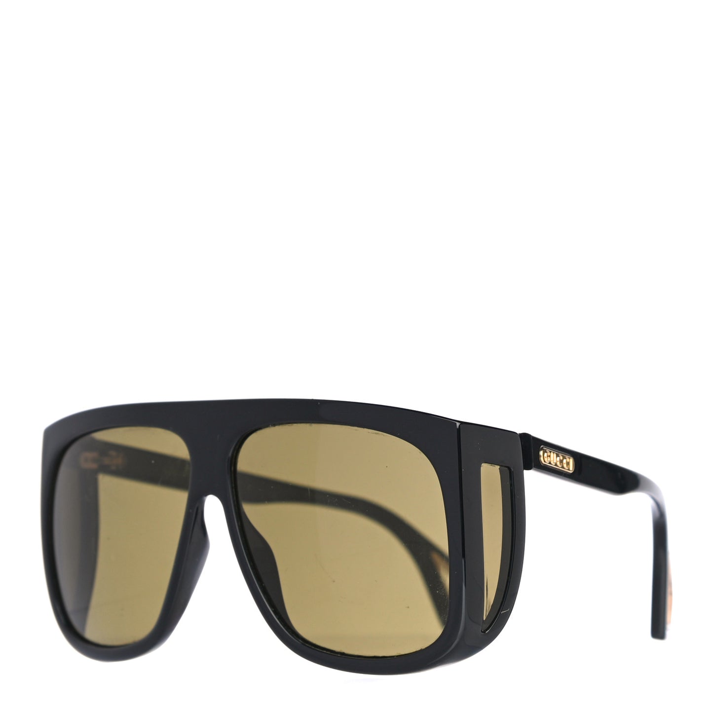 Acetate Shield Sunglasses GG0467S Black